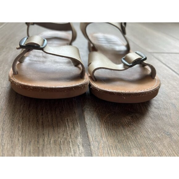 Girls Freshly Picked Gold Sandals Size 13 - Picture 4 of 8